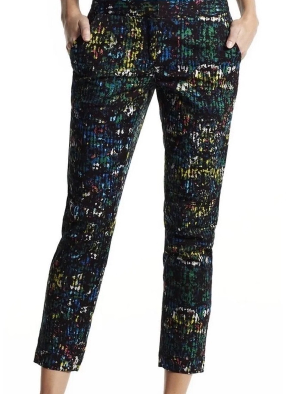 Derek Lam for DesignNation Abstract Print Ankle Pants Size 6